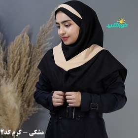 تصویر مقنعه تلی کرم کد 2944 