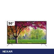 تصویر تلویزیون ال ای دی هوشمند نکسار 50 اینچ مدل NTV-U50F618N 