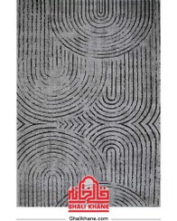 تصویر گلیم فرش سهند کلکسیون سیمین زمینه طوسی کد O27 