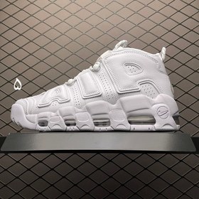 تصویر کتونی زنانه و مردانه نایک ایر Nike Air uptempo white