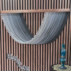 تصویر بومریس مکرومه طیف طوسی boric