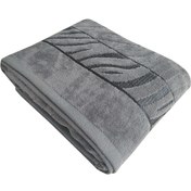 تصویر حوله حمام طرح ببر نساجی دُر هنر یزد سایز ۹۰×۱۵۰ سانتیمتر 