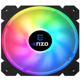 تصویر فن کیس گیمینگ انزو مدل 003 ENZO FAN-003 Gaming Dual Ring 8 color LED Case Fan