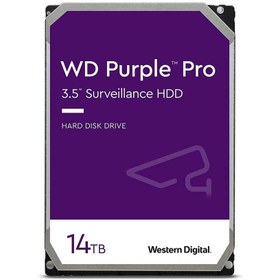 تصویر هارد اینترنال وسترن دیجیتال Purple Pro مدل Western Digital CMR ظرفیت 14 ترابایت Western Digital Purple Pro CMR 14TB 512MB Cache SATA III Internal HDD