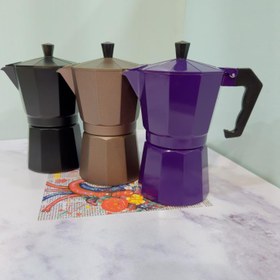 تصویر قهوه جوش ۶ کاپ - مشکی مات 6 Cup Coffee Maker