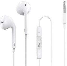 تصویر هندزفری سیمی با جک 3.5 میلی‌متری رسی Recci Earphone HD Quality REP REP-L07 