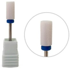 تصویر سر سوهان سرامیکی استوانه ای نوار آبی 