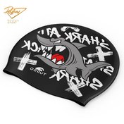تصویر کلاه شنا توربو مدل SHARKY TURBO SILICONE CAP 'SUEDE SHARKY