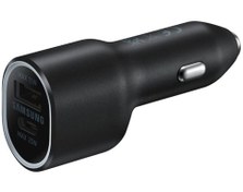 تصویر شارژر فندکی سامسونگ مدل EP-L4020NBEGUS Samsung EP-L4020NBEGUS Duo 40W Car Charger