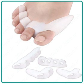 تصویر فاصله دهنده انگشت پا سیلیکونی Silicone toe spacer