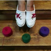 تصویر گیوه طرح رز 