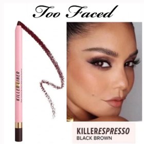 تصویر مداد چشم قهوه‌ای ۳۶ ساعته کیلر توفیسد فول سایز با جعبه رنگ ESPRESSO Too Faced KILLER LINER 36 HOUR WATERPROOF EYELINER ESPRESSO 