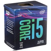 تصویر پردازنده تری اینتل مدل آی فایو 8400 با فرکانس 2.8 گیگاهرتز پردازنده CPU اینتل Core i5-8400 2.8GHz LGA 1151 Coffee Lake