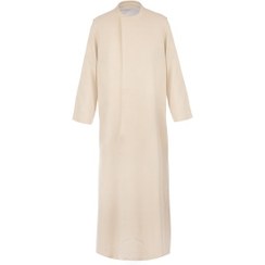 تصویر لباس روحانیت کرم پارچه تایوانی 