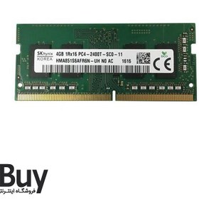تصویر رم لپ تاپ DDR4 تک کاناله 2400 مگاهرتز CL17 اس کی هاینیکس مدل PC4 ظرفیت 4 گیگابایت 
