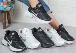 تصویر کتانی v2k نایک زنانه مشکی سفید 37 