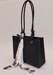 تصویر کیف مشکی ساده مجلسی 