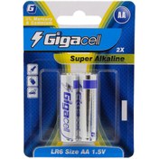 تصویر باطري نيم قلمي دوتايي معمولي گيگاسل 