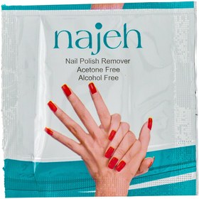 تصویر پد لاک پاک کن ناژه بسته 1+5 عددی Najeh Nail Polish Remover Pad 5+1 PCS