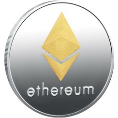 تصویر سکه نقره ای اتریوم Ethereum 