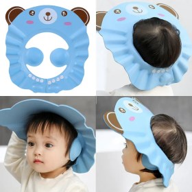 تصویر کلاه حمام گوش دار قابل تنظیم خرس QQ Baby Bath Shower Cap code:299662