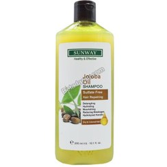 تصویر شامپو موهای خشک و رنگ شده سان وی Sunway Jojoba Oil For Dry &amp; Colored Hair Shampoo 300ml