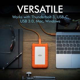 تصویر هارد دیسک اکسترنال لسی مدل RUGGED USB-C ظرفیت 5 ترابایت 