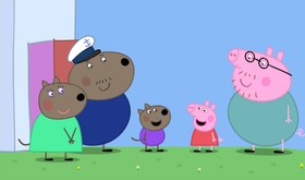 تصویر آموزش زبان انگلیسی کودک با کارتون دو زبانه خوک پپا peppa pig - در یک فلش 16 گیگ peppa pig Language training with