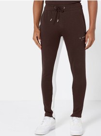 تصویر شلوار جگر با پنل لوگو و فیت باریک برند il sarto Logo Paneled Slim Fit Joggers