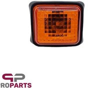 تصویر چراغ راهنما روی گلگیر چپ و راست نارنجی با لامپ شرکتی ایساکو مناسب برای پژو پارس 