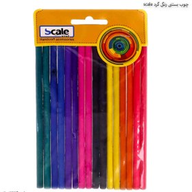 تصویر چوب بستنی گرد رنگی اسکیل مدل 9276 