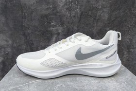 تصویر کفش کتونی سایز بزرگ نایک مردانه سفید - ۴ nike big shoes white