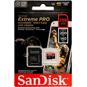 تصویر کارت حافظه سندیسک SanDisk 256GB Extreme PRO® microSD 200MB/s 