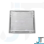 تصویر کفشور دو حالته تمام استیل مربع سرامیک خور مدل پرو آرین 12.5 در 12.5 