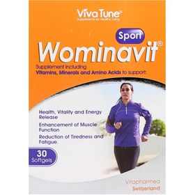 تصویر کپسول نرم ژلاتینی ومیناویت اسپورت ویواتیون 30 عددی Viva Tune wominavit Sport 30 Softgels