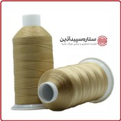 تصویر نخ دوخت پلی دوراک ترکیه کرم کارامل کد 814 سایز 4 