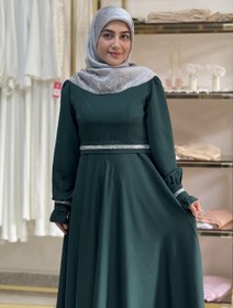 تصویر پیراهن سبز آرام 