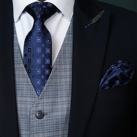 تصویر کراوات لوکس هندسی ریز vkl16 