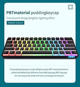 تصویر کیبورد مکانیکال AJAZZ STK61 RGB Pudding Key Cap ا AJAZZ STK61 RGB Pudding Key Cap AJAZZ STK61 RGB Pudding Key Cap