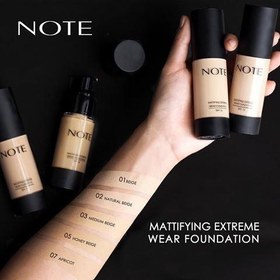 تصویر کرم پودر مات کننده نوت Mattifying Extereme شماره 9 Note Mattifying Extereme Wear Foundation 09