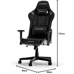 تصویر صندلی بازی DXRacer (اصلی) Prince P132، چرم مصنوعی، مشکی، تا 185 سانتی متر - ارسال 30 روز کاری 