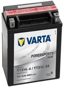 تصویر باطری Ytx14L Bs 12V 12 Ah Agm باتری موتور سیکلت مغز تغذیه تاریخ جدید فعلی Varta 