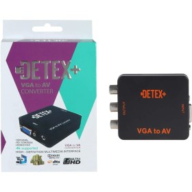 تصویر تبدیل DETEX+ VGA To AV – مشکی 