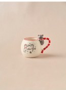 تصویر ماگ لیوان گربه کریسمس سال نو 450 میلی لیتر Karaca 