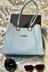 تصویر کیف دوشی زنانه چرمی رنگ پاستیلی همراه بند بلند women bag