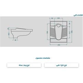 تصویر توالت ایرانی گلسار مدل گاترین Golsar Medical Gatrin eastern toilet