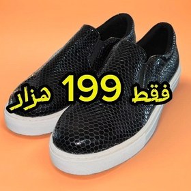 تصویر کفش کفش پیاده روی سایز 37 تا 40 دور دوخت ورنی فقط ۱۹۹T 