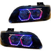 تصویر چراغ جلو اسپرت جمع ساز مدل هگزا 3D فول کالر 