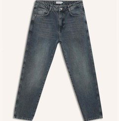 تصویر جین پانتولون ضخیم با قلاب بلند و پاهای باریک دهه 90 مدل E8500AX24 - Defacto -- 892787151- اورجینال 