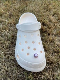 تصویر هدیه مفهومی کراکس اورجینال بنفش Crocs lilapearl 